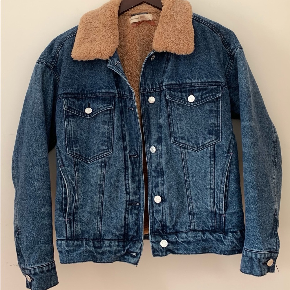 Teddy Sherpa Denim Jacket - Picture 3 of 4